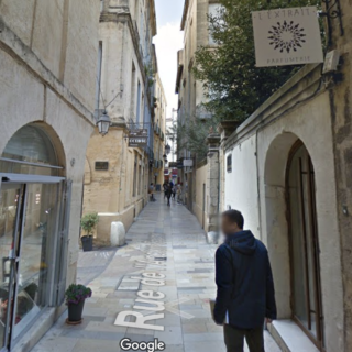 Rue de l'Ancien-Courrier, dans le centre-ville de Montpellier où Alain Françon a été pris en charge par les pompiers - capture d'écran Google Street View